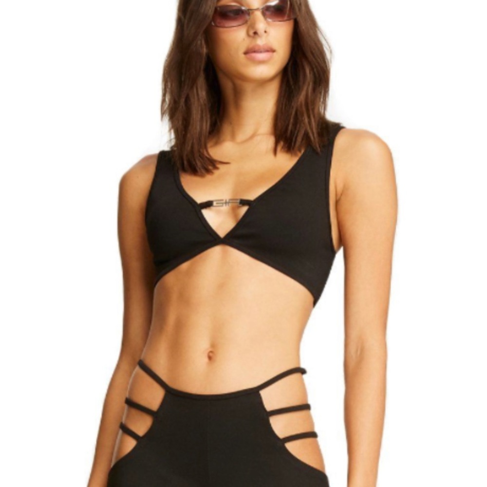 I.AM.GIA Black Crop Top